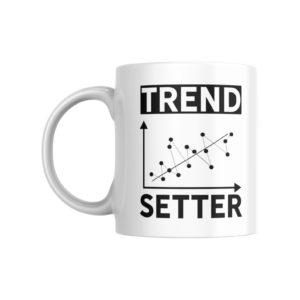 Home trend setter data science coffee mug – analytics graph design gift for analysts & tech professionals
