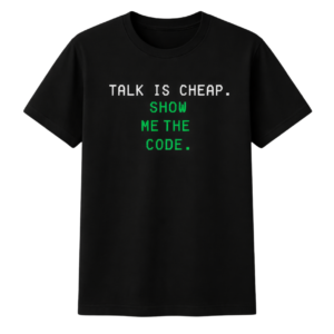 show me the code premium developer tee tk026